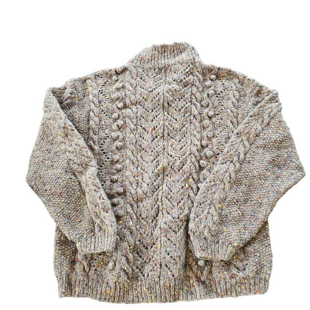 SKYR Wool Women's Sweater Cardigan many Textures Detail Button stitching size M - Picture 8 of 13